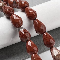 Natürliche rote Jaspis Perlen Stränge&nbsp;G-P520-B04-01