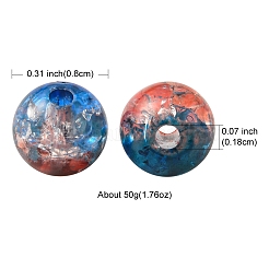 50 g transparente Craquelé-Acrylperlen&nbsp;CACR-YW0001-01A
