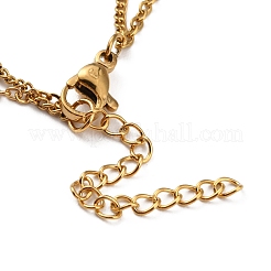 Bracelet de cheville à breloques en coquillages naturels teints&nbsp;AJEW-G049-01G-03