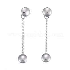 Pendientes de borla de cadena de acero inoxidable 304&nbsp;EJEW-I248-08