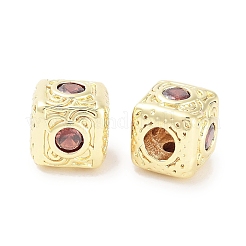 Perline zirconi micro pave  in ottone&nbsp;KK-C051-28G-04