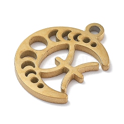 Echte 18 Karat vergoldete Anhänger aus 304er Edelstahl&nbsp;STAS-R003-02G-012