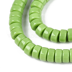 Cuentas opacas de color sólido cuentas de vidrio&nbsp;GLAA-N026-3x6mm-07