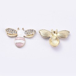 Legierung Schmelz Cabochons&nbsp;ENAM-WH0047-44A