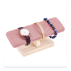 Espositori per braccialetti con barra a T in velluto&nbsp;ODIS-WH0061-65