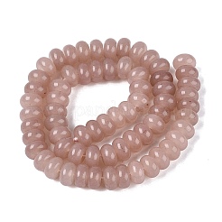 Chapelets de perles de jade blanche naturelle&nbsp;G-Q613-01F-33