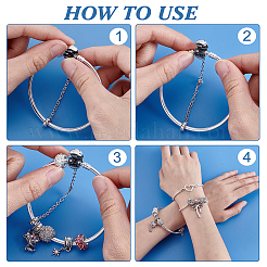 3 Stück 3 Stile Messing Schlangenkette Armbänder & Armreifen für Männer Frauen&nbsp;BJEW-PH0004-53