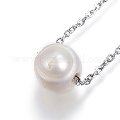 Collane con ciondolo in acciaio inossidabile 304&nbsp;NJEW-H430-06P-A