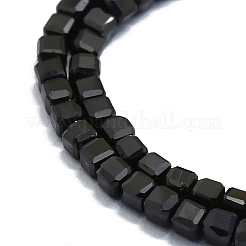 Natürlichen schwarzen Spinell Perlen Stränge&nbsp;G-P457-B01-31