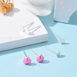 925 apprêt pour boucles d'oreilles à tige plate en argent sterling&nbsp;STER-K167-045C-S