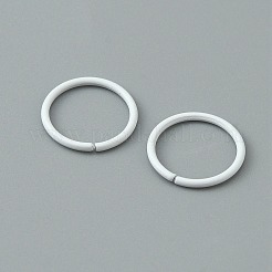 100 pezzo anelli di congiunzione aperti in lega di zinco verniciati a forno&nbsp;FIND-WH0032-85B-03