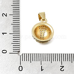 Messing micro pave klar zirkonia charme&nbsp;CU-CBA108A-05G