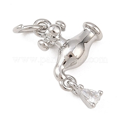 Ottone micro spianare pendenti zirconi&nbsp;KK-G544-34P