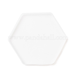 Moldes de silicona para tapete de taza con forma de hexágono diy&nbsp;DIY-E036-01