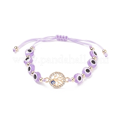 7pcs 7 Stil Harz böser Blick geflochtene Perlenarmbänder Set&nbsp;BJEW-JB08810