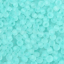 Perline di vetro trasparente satinato fgb&nbsp;SEED-N013-04A-10