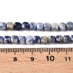 Natürliche blaue Fleck Jaspis Perlen Stränge&nbsp;G-N342-113