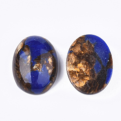 Montierte synthetische kaiserliche Jaspis- und Bronzit-Cabochons&nbsp;G-S329-080B