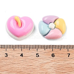 Cabochons décodés en résine opaque&nbsp;RESI-H165-09