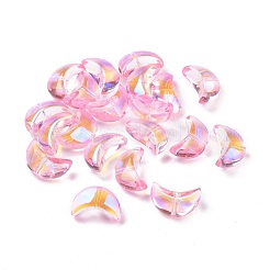 Perles en verre electroplate transparent &nbsp;GLAA-F122-01