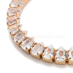 Bracelets coulissants en laiton pavé de zircone cubique transparente&nbsp;BJEW-YWC0002-07G