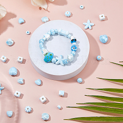 Perles en porcelaine manuelles&nbsp;PORC-HS0001-09