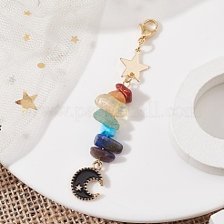 Decorazioni pendenti in smalto in lega di luna&nbsp;HJEW-JM01276
