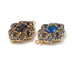 Ottone con pendenti in vetro k9 e strass&nbsp;KK-C024-61KCG