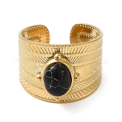 6 Stück 6 Stil Krone & Tropfen & Herz 304 Edelstahl offene Manschettenringe Set&nbsp;RJEW-P092-04G-M