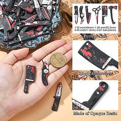 12pcs 6 Arten undurchsichtiger Harz-Halloween-Horror-Goth-Anhänger&nbsp;RESI-CJ0002-90