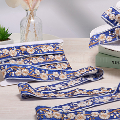 5 Yards besticktes Polyesterband&nbsp;DIY-CY0001-82D