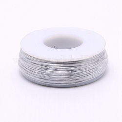 Матовый круглый алюминиевый провод, с катушкой, серебряные, 20 датчик, 0.8 мм, 36 м / рулон