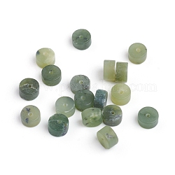 Perles de jade canadien naturel, perles heishi, mat, Plat rond / disque, 5.5~6.5x3.5mm, Trou: 1mm