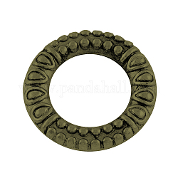 Alloy Linking Rings, Tibetan Style,  Nickel Free & Lead Free, Antique Bronze, 17x3mm, about 543pcs/1000g