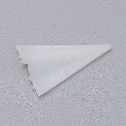 Relleno de material de resina epoxi de cristal diy, avión de papel, para la artesanía de joyería, con tubo / caja de resina desechable transparente, blanco, 9x4x13mm