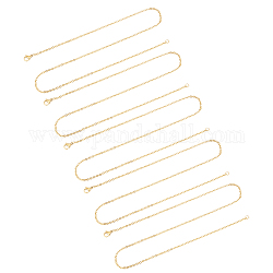 Unicraftale 304 Edelstahl-Kabelkette, golden, 17.7 Zoll (45 cm), 2 mm, Link: 2.4x2x0.5 mm, 20 Stück / Karton