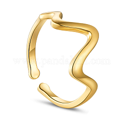 Anelli in argento sterling shegrace 925, anelli aperti, con il battito cardiaco, formato 8, oro, Dimensione dell'imballaggio 18mm: 53x53x37mm
