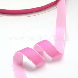 1/4 Zoll einseitiges Samtband, neon rosa , 1/4 Zoll (6.5 mm), etwa 200 yards / Rolle (182.88 m / Rolle)