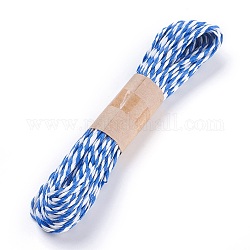 Cordes de papier, pour la fabrication de bijoux, 2 pli, bleuet, 1.5 mm, 10 cour / bundle