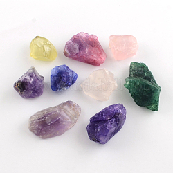 Mischform gefärbt natürlichen Quarzkristall Edelsteinperlen, kein Loch / ungekratzt, 25~55x18~37x13~20 mm