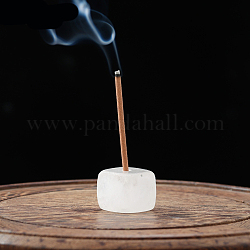 Bruciatori di incenso in cristallo di quarzo naturale, porta incenso quadrato, forniture per buddisti zen casa da tè per ufficio a casa, 15~20mm
