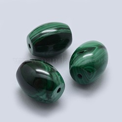 Perles naturelles malachite, tambour, 13x10mm, Trou: 1.4mm