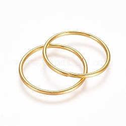 Iron Open Jump Rings, Hair Braid Rings, Dreadlocks Loop, for Women Girls, Golden, 14.5x0.9mm, Inner Diameter: 13mm
