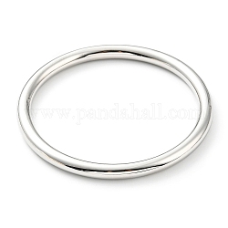 304 brazalete simple y fino de acero inoxidable para mujer., color acero inoxidable, diámetro interior: 2-3/8 pulgada (5.95 cm)