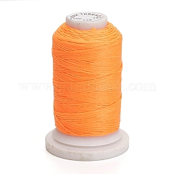 Gewachsten Polyester-Schnur, Wohnung, orange, 1 mm, ca. 76.55 Yard (70m)/Rolle