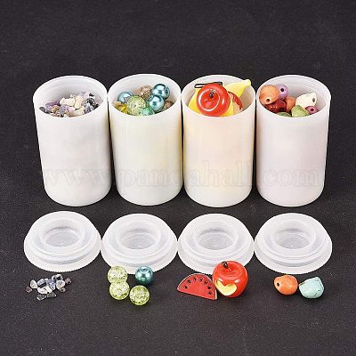 PandaHall Elite 40pcs 35MM Film Canisters with Caps Plastic Empty Camera  Reel Containers for Beads Film Jewelry Coins Travel Small Storage Clear 