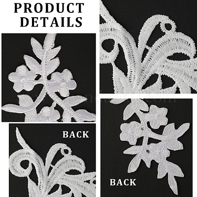 Many Styles Cool Black And White Embroidery Patches Iron Sew On
