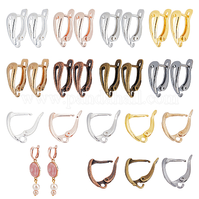 Shop CHGCRAFT 32Pcs 8 Colors Brass Square French Earring Hooks Lever Back  Ear Wires Hooks with Loop for Women s DIY Dangle Earring Supplies Jewelry  Making Findings for Jewelry Making - PandaHall Selected