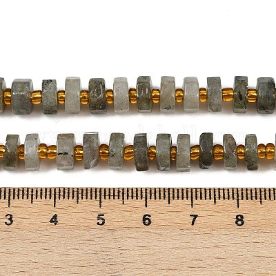 Natur Labradorit Perlen Stränge&nbsp;G-F796-A05-01-1