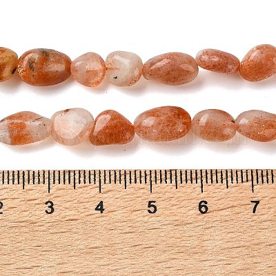 Natürliche sunstone Perlen Stränge&nbsp;G-L608-A04-02-1